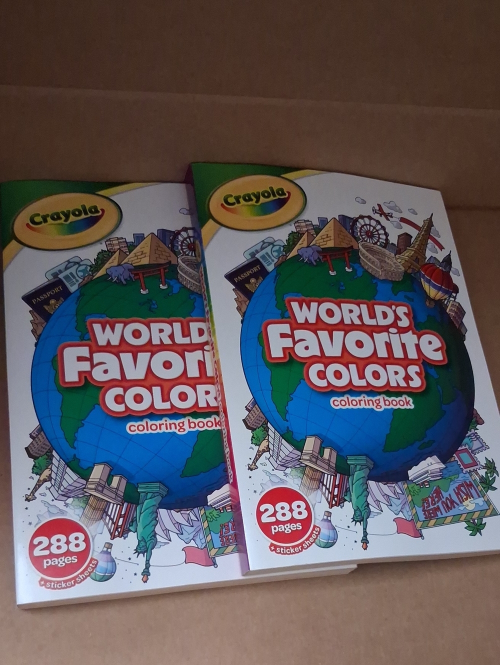 Crayola Worlds Favorite Colors Coloring Book 2 Pack Nwt